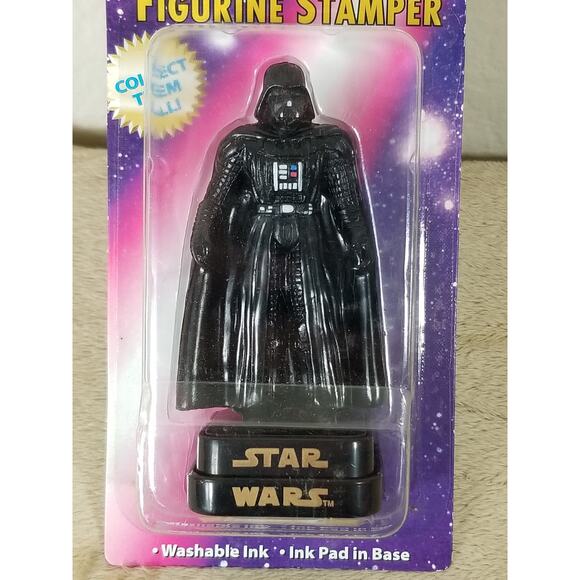 STAR WARS Figurine Stamper Darth Vader 1997 Lucasfilm Vintage New - Picture 3 of 8